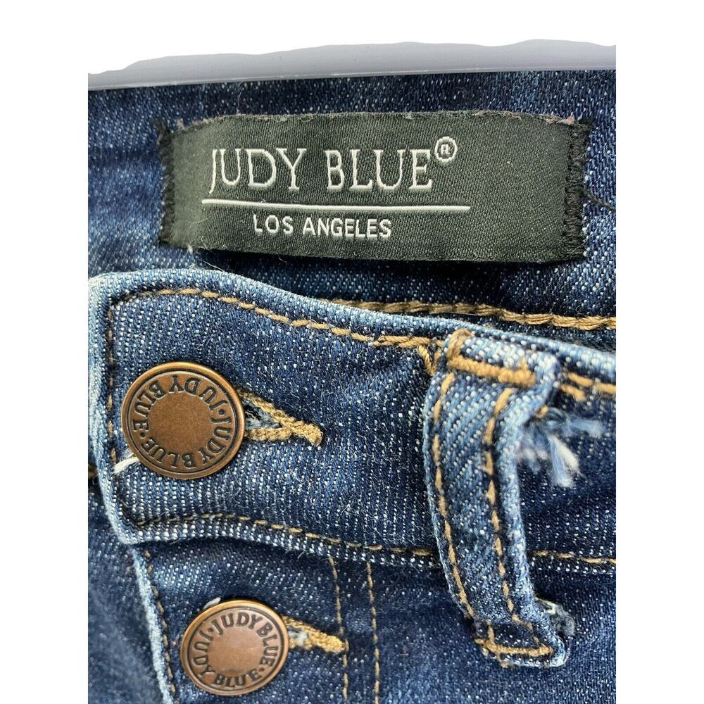 Judy Blue Skinny Jeans High Rise Dark Wash Women’s Size 7/28 - Picture 3 of 10